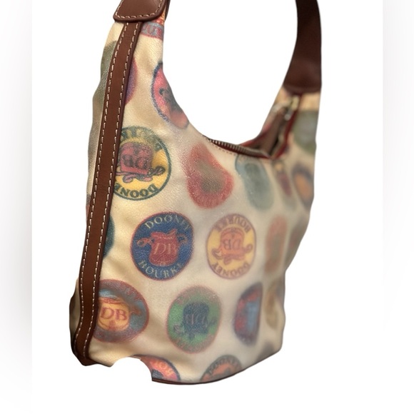 Y2K Vintage  Dooney and  Bourke Canvas Coated Small Shoulder Bag - Picture 11 of 16